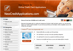 credit card website